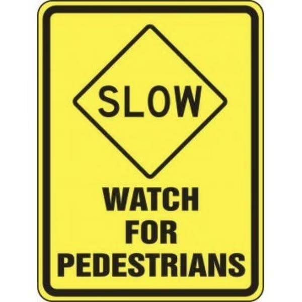 Accuform BICYCLE PEDESTRIAN SIGN SLOW FRW521RA FRW521RA - main